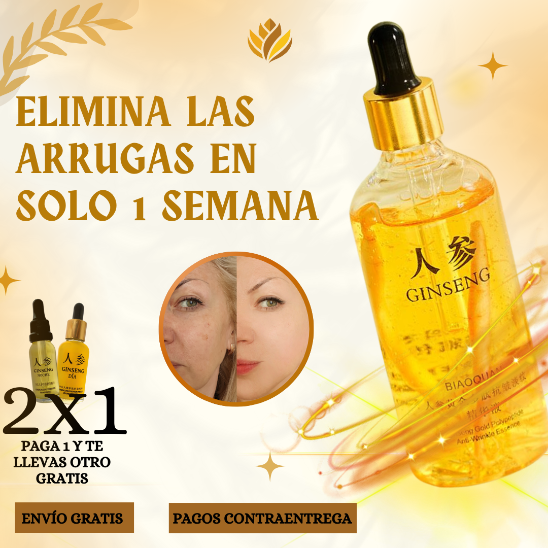 Oferta Especial 2x1: Ginseng™ - Serum Rejuvenecedor Reafirmante Anti-Arrugas