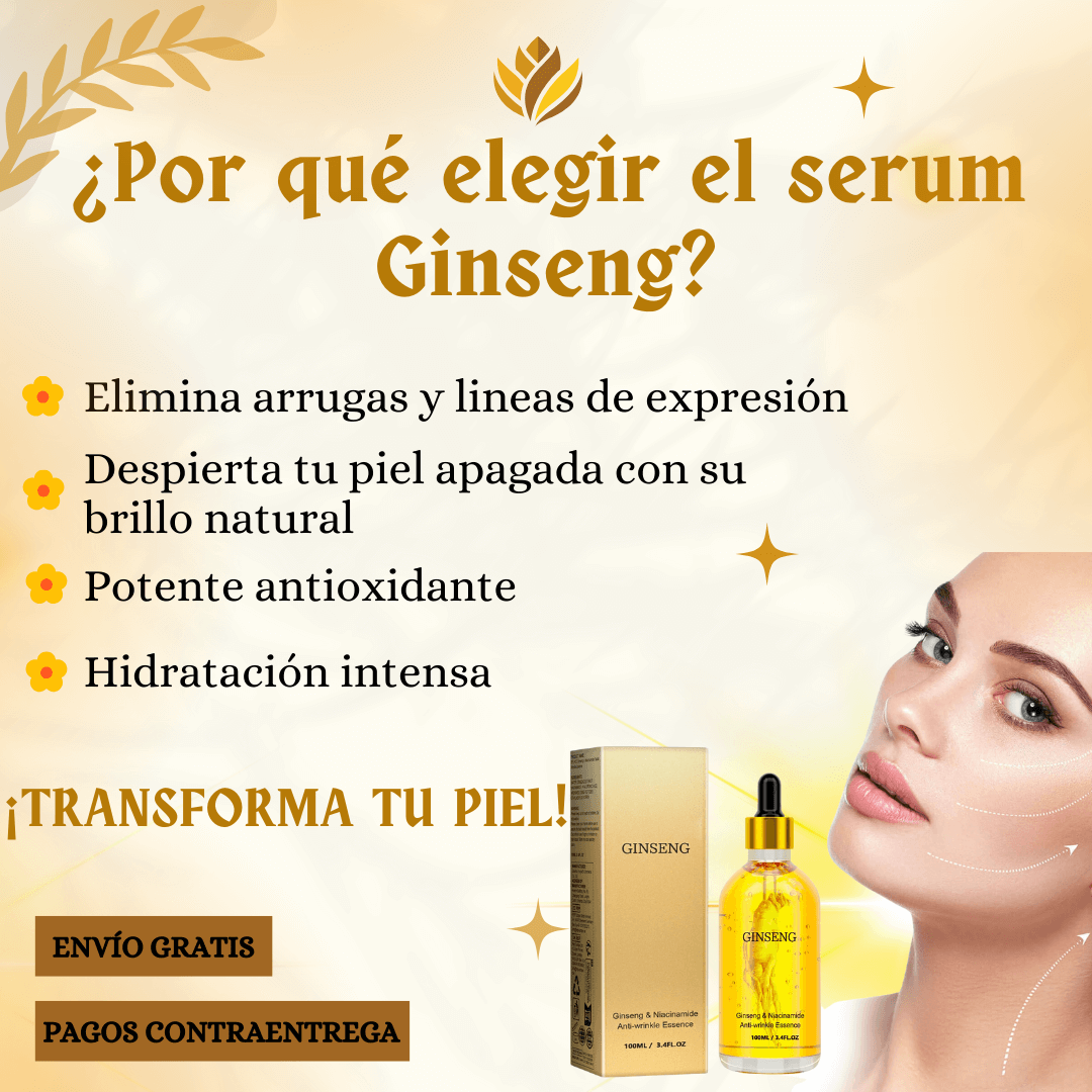 Oferta Especial 2x1: Ginseng™ - Serum Rejuvenecedor Reafirmante Anti-Arrugas