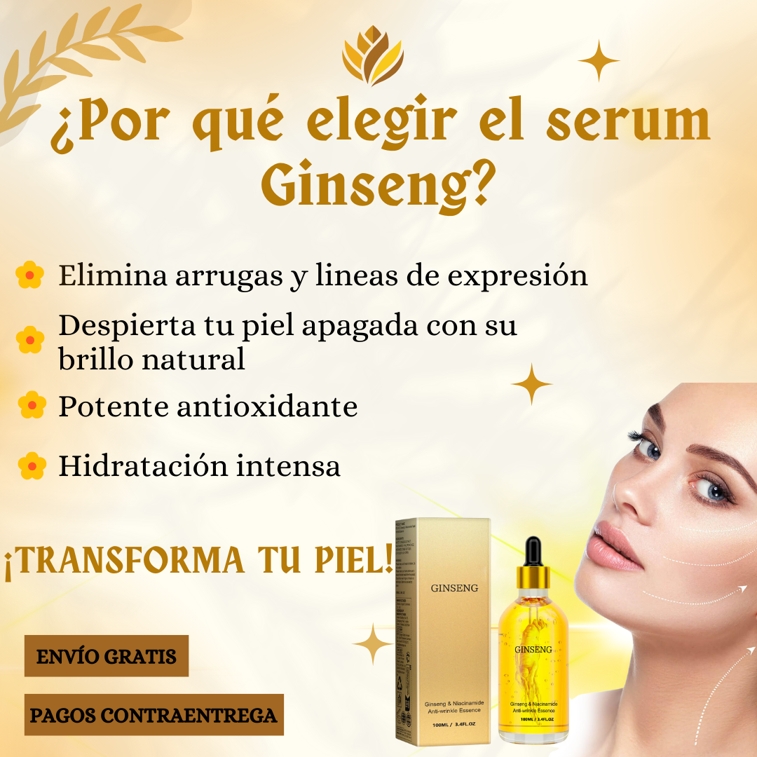 Oferta Especial 2x1: Ginseng™ - Serum Rejuvenecedor Reafirmante Anti-Arrugas