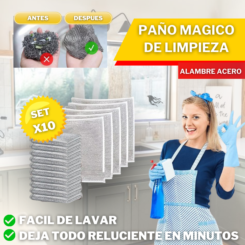 PAÑOS MAGICO PARA ELIMINAR EL OXIDO x10