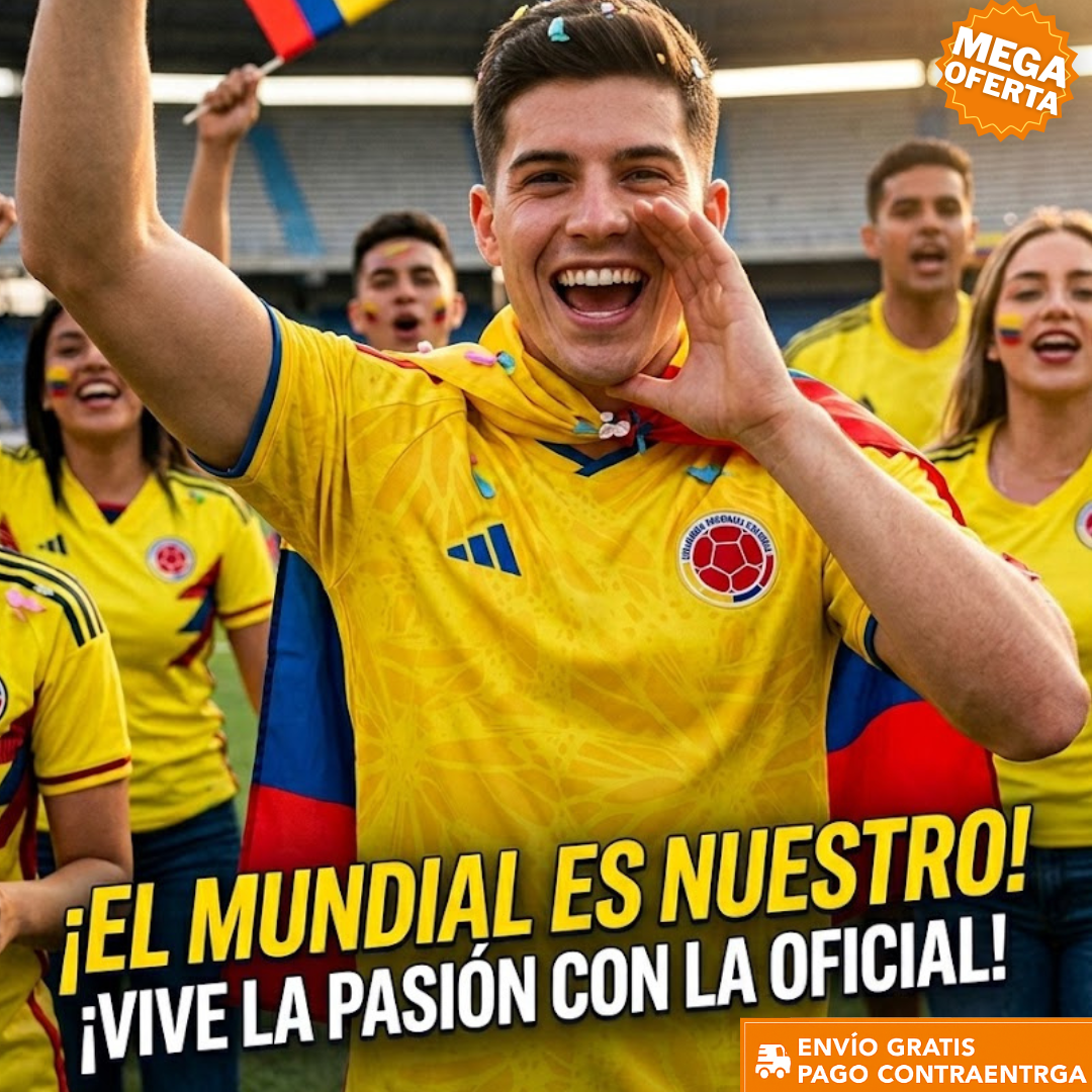 CAMISETA OFICIAL DE LA SELECCION COLOMBIA – PREMIUN COMBO X2