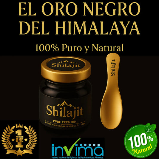 EL ORO NEGRO DEL HIMALARA SHILAJIT™ 100% PURO Y NATURAL