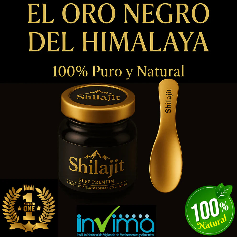EL ORO NEGRO DEL HIMALARA SHILAJIT™ 100% PURO Y NATURAL