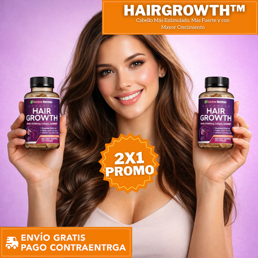 HairGrowth™: Cabello Más Estimulado, Más Fuerte y con Mayor Crecimiento