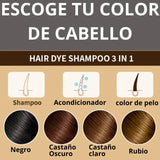 Oferta Especial 3 in 1: Black Hair Dye Shampoo de Henna™ — Cubre Canas al Instante