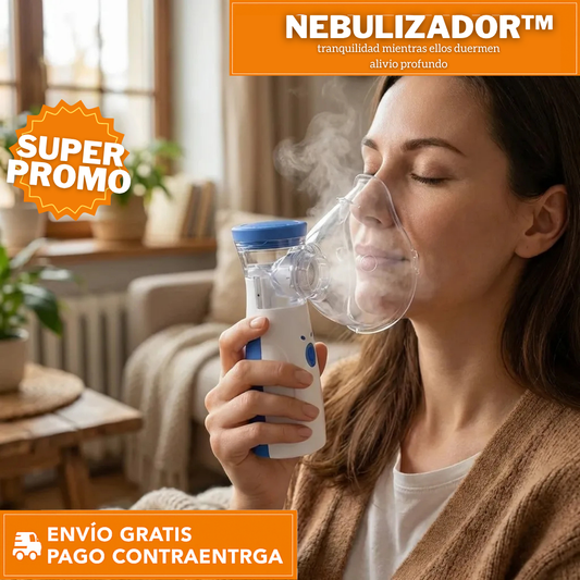 Nebulizador Portátil Ultrasónico Aerosol™ Alivio Respiratorio Rápido y Silencioso en Cualquier Lugar 🌬️✨